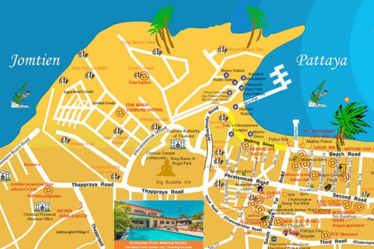 Viewbor Villa - Pattaya Holiday House Walking Street 4 Bedrooms Extérieur photo
